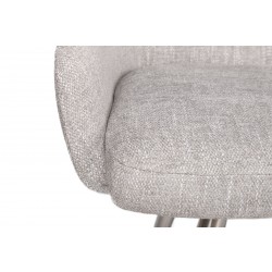 Фото3.​Кресло - банкетка OLIVA Niсolas светло-серый